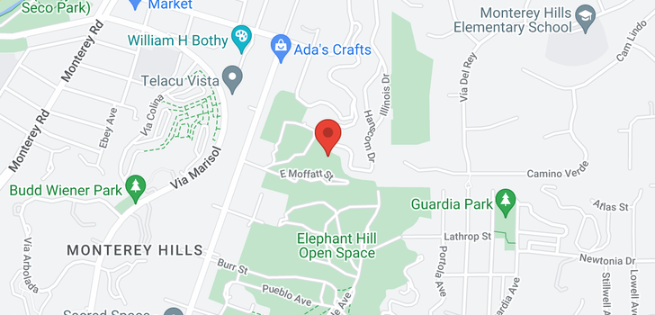 map of Hulbert South Pasadena, CA 91030